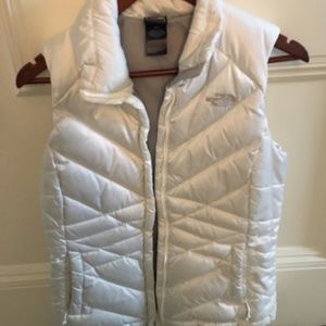 The North Face white vest